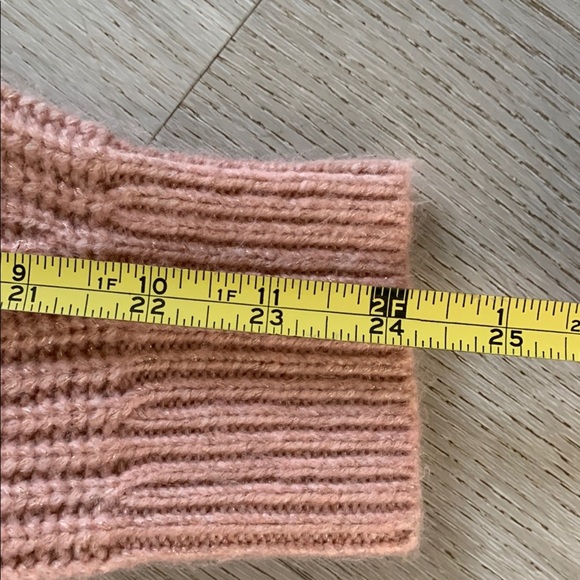 Loft shimmer Women's Pink‎ Cardigan Sweater size XS ribbed - Picture 6 of 9